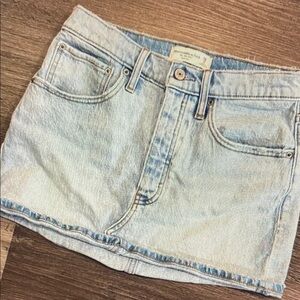 Abercrombie & Fitch Light Blue Denim Skirt
